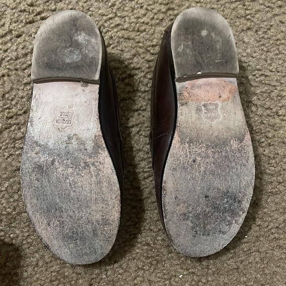 Janie & Jack Brown Leather Loafers Boy’s Size 10 - Picture 2 of 6